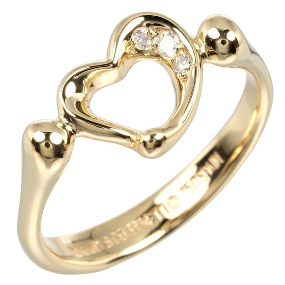 TIFFANY & CO. Yellow Gold Diamond Ring - Picture 1 of 9